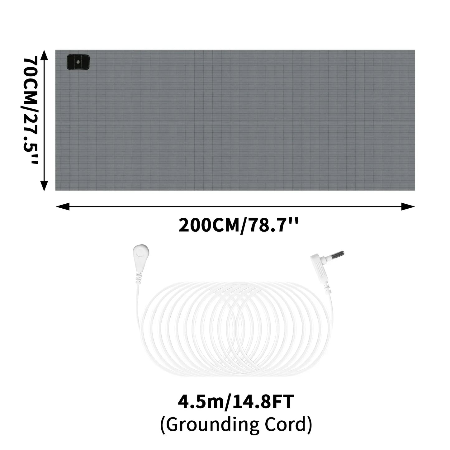 Grounding Mat 6 Sizes | Indoor Earthing Pad for Desk & Yoga