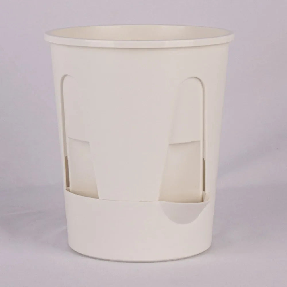 Self-Watering Plastic Flowerpot | Water Storage & Drain Holes