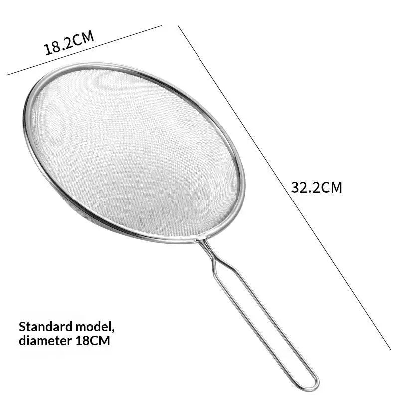SUS 304 Fine Mesh Kitchen Strainer Set | Non-Slip Handle, 3 Sizes Fine Mesh Strainer Set Peaceful Pleasures Health and Wellness C