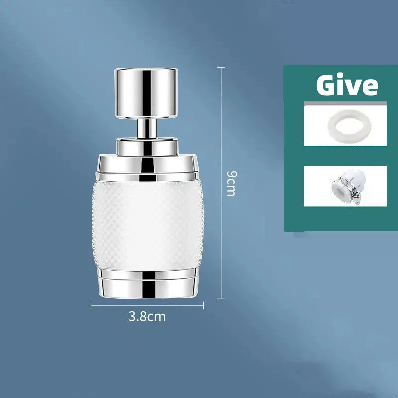 360° Rotating Kitchen Faucet Adapter | 3-Mode Water-Saving Nozzle
