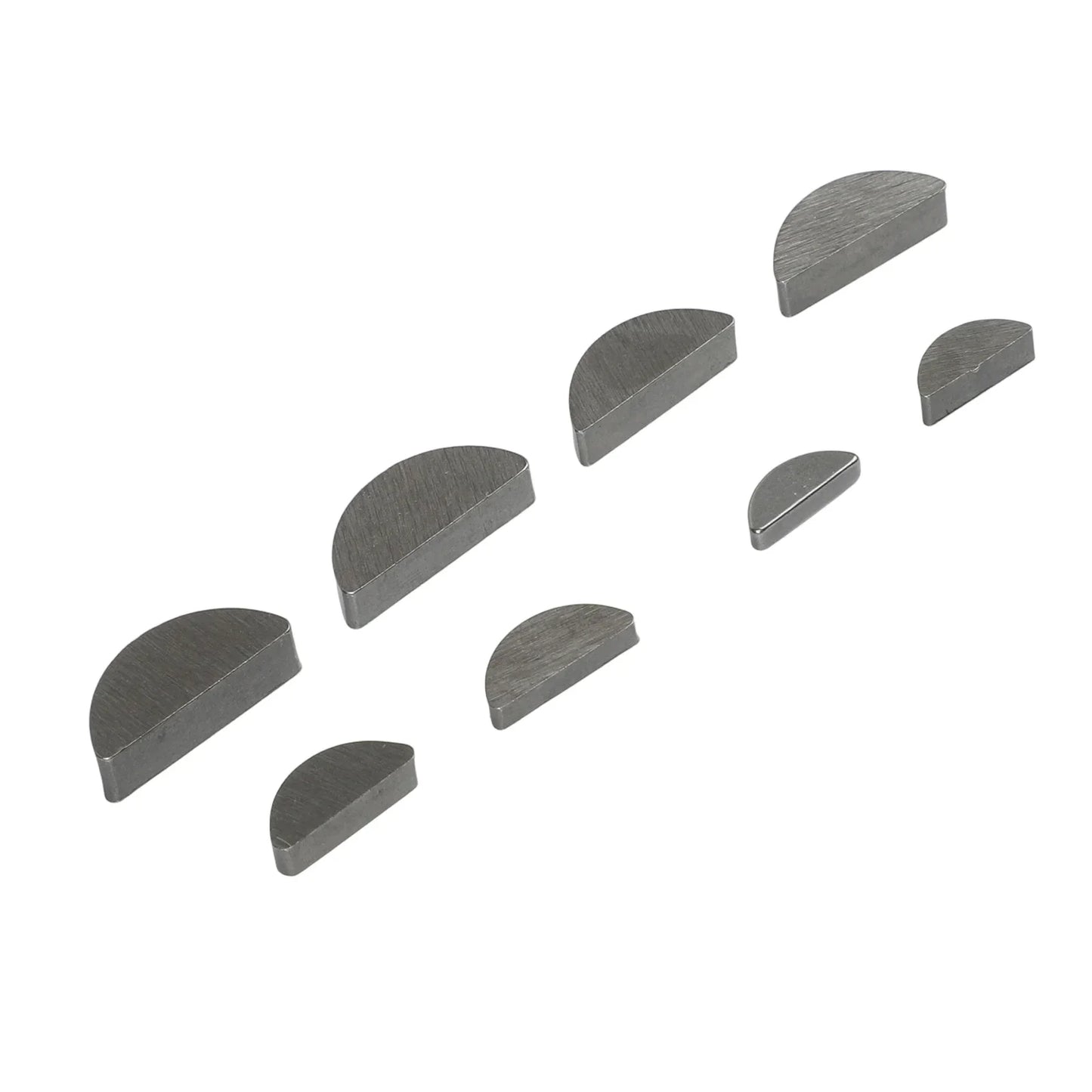 80pcs Carbon Steel Woodruff Half Moon Key Assortment Set