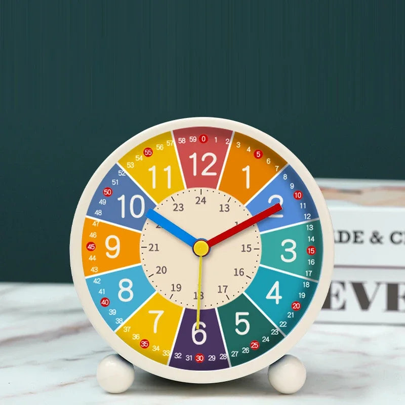 Early Learning Desktop Alarm Clock Children Wake Up Alarm Clock Living Room Bedroom Silent Desktop Clock Desktop Clock Peaceful Pleasures Health and Wellness
