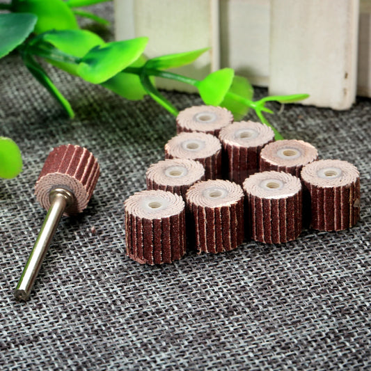 10Pcs 240 Grit Abrasive Flap Wheels 10/12mm – Dremel Sand Drums Abrasive Flap Wheels Oasis Select