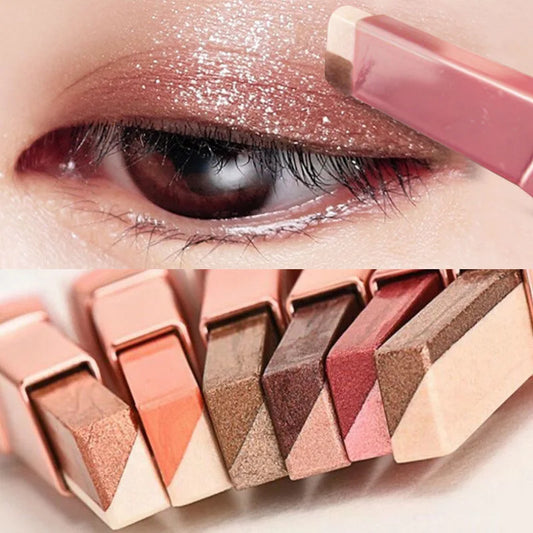 Two-Color Gradient Eye Shadow Stick – Long-Lasting 3D Look Eye Shadow Stick Oasis Select