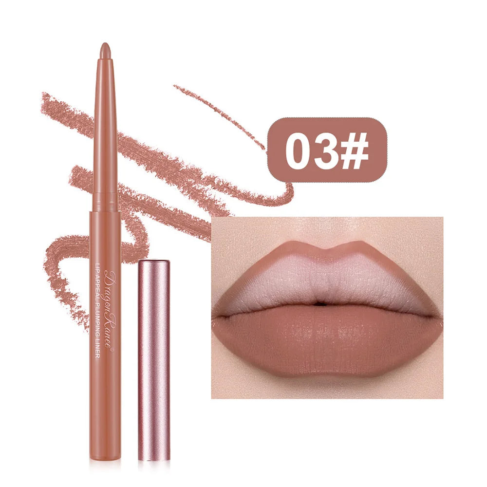 Dragon Ranee Matte Lip Liner Pencil – Waterproof, 12 Colors