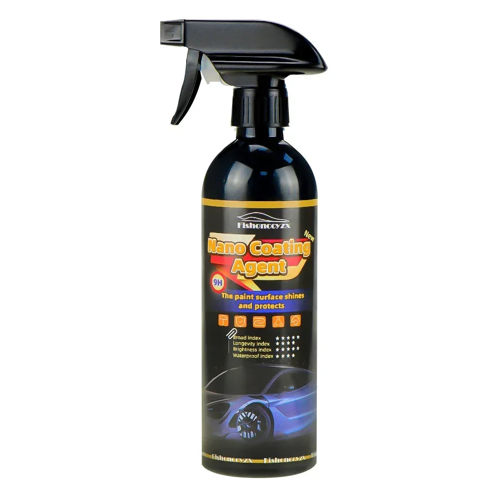 Ceramic Car Coating 500ML 9H Nano Liquid Glass Plated Crystal Hydrophobic Waterproof Polishing Paint Hardness Car Polish Wax Peaceful Pleasures Health and Wellness