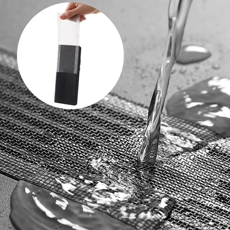 Shower Drain Hair Catcher – Self-Adhesive Filter Roll