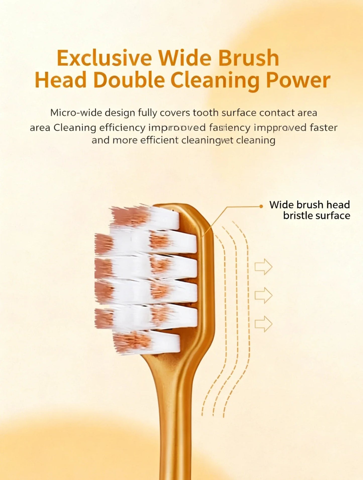 6-Pack Adult Soft Toothbrushes – Wide Head Gum Protection