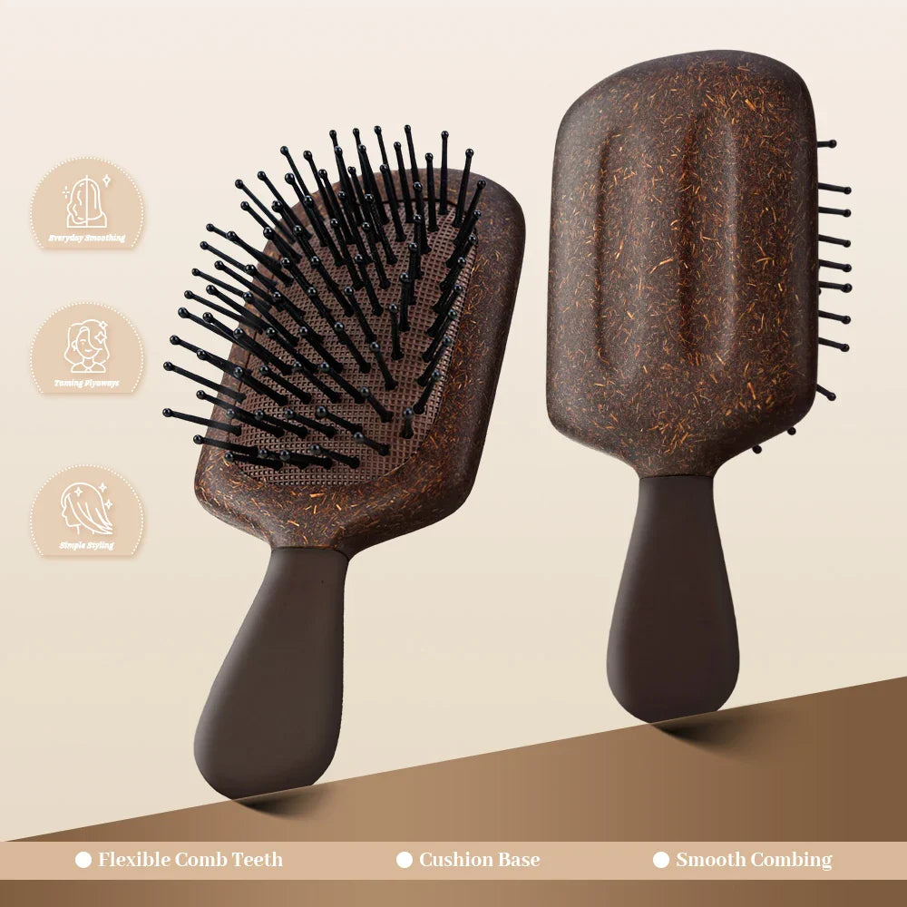 Wood Air Cushion Hair Brush & Scalp Massage Comb | Anti-Static