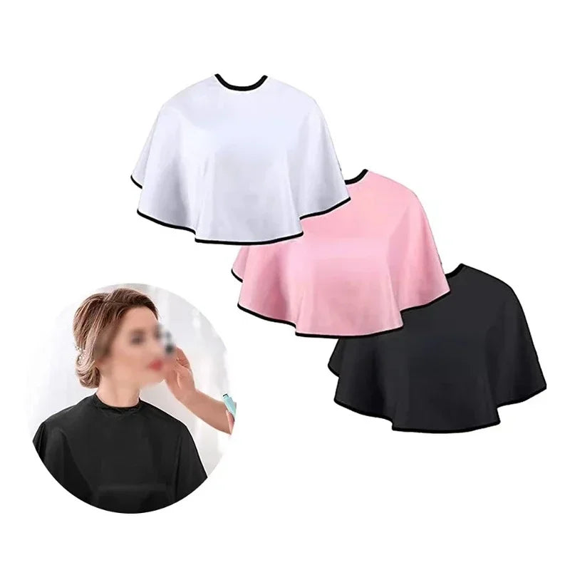 Hair Dye Tools Short Square Black Waterproof Hairdressing Salon Barber Hair Cutting Cape Cloth Wrap Hairdressing Cape Barber Peaceful Pleasures Health and Wellness