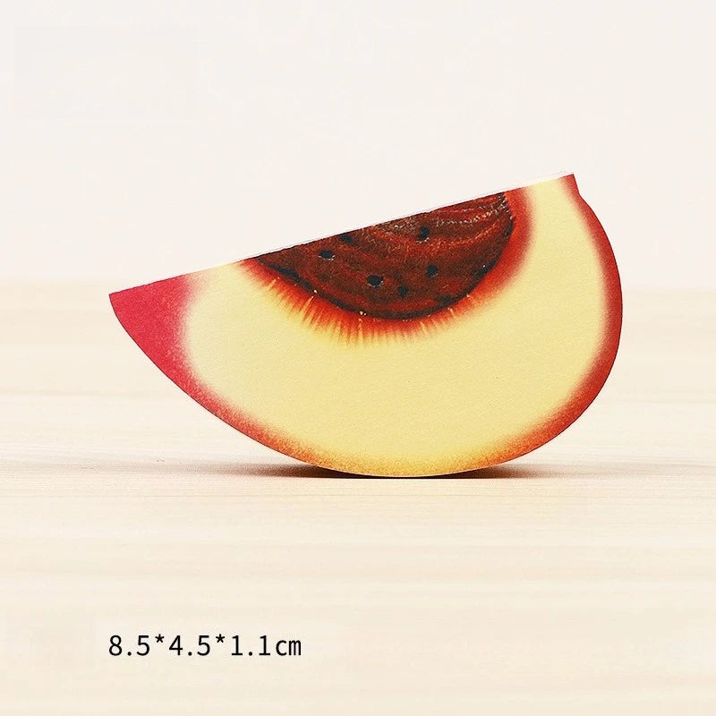 100 Pages Creative Apple Notes DIY Post-it Notes Fruit Post-it Notes School Office Account Stationery Stickers Peaceful Pleasures Health and Wellness 1PC-Peach