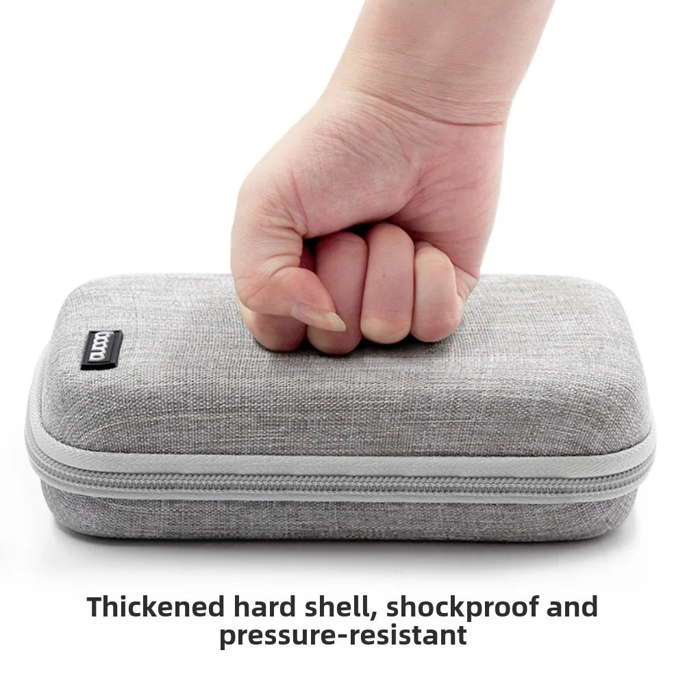Hard EVA Power Bank Storage Bag Large Capacity Dust Proof Cable Organizer Pouch Shockproof Multi-Function Peaceful Pleasures Health and Wellness