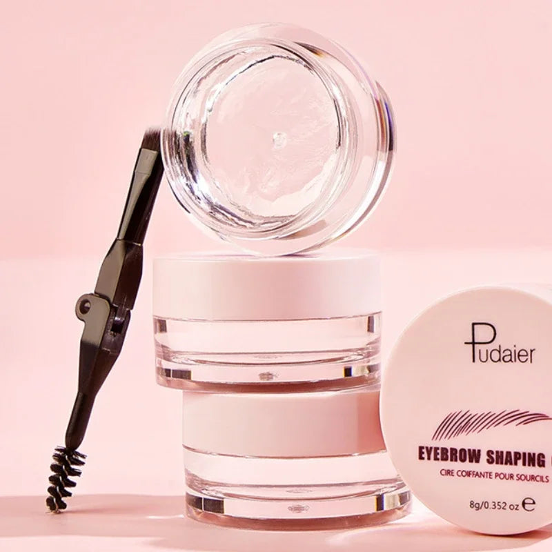 3D Feathery Brow Styling Gel – Waterproof Eyebrow Wax Sculpt