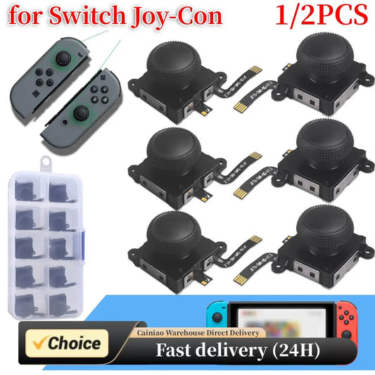 1/2PCS TMR Sensing Joystick for Switch/Lite/OLED Joycon Analog Thumb Stick No Drifting Hall Electromagnetic Stick Repair parts Peaceful Pleasures Health and Wellness
