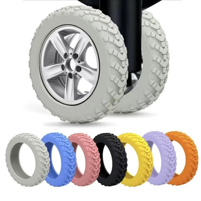 Upgraded Thickened Luggage Wheel Protection Repair Trailer Mute