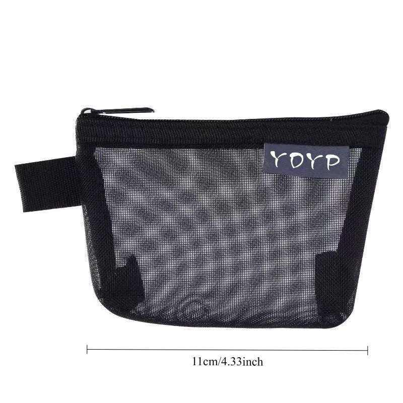 Transparent Zipper Pouch Travel Organizer | Coin & Card Bag