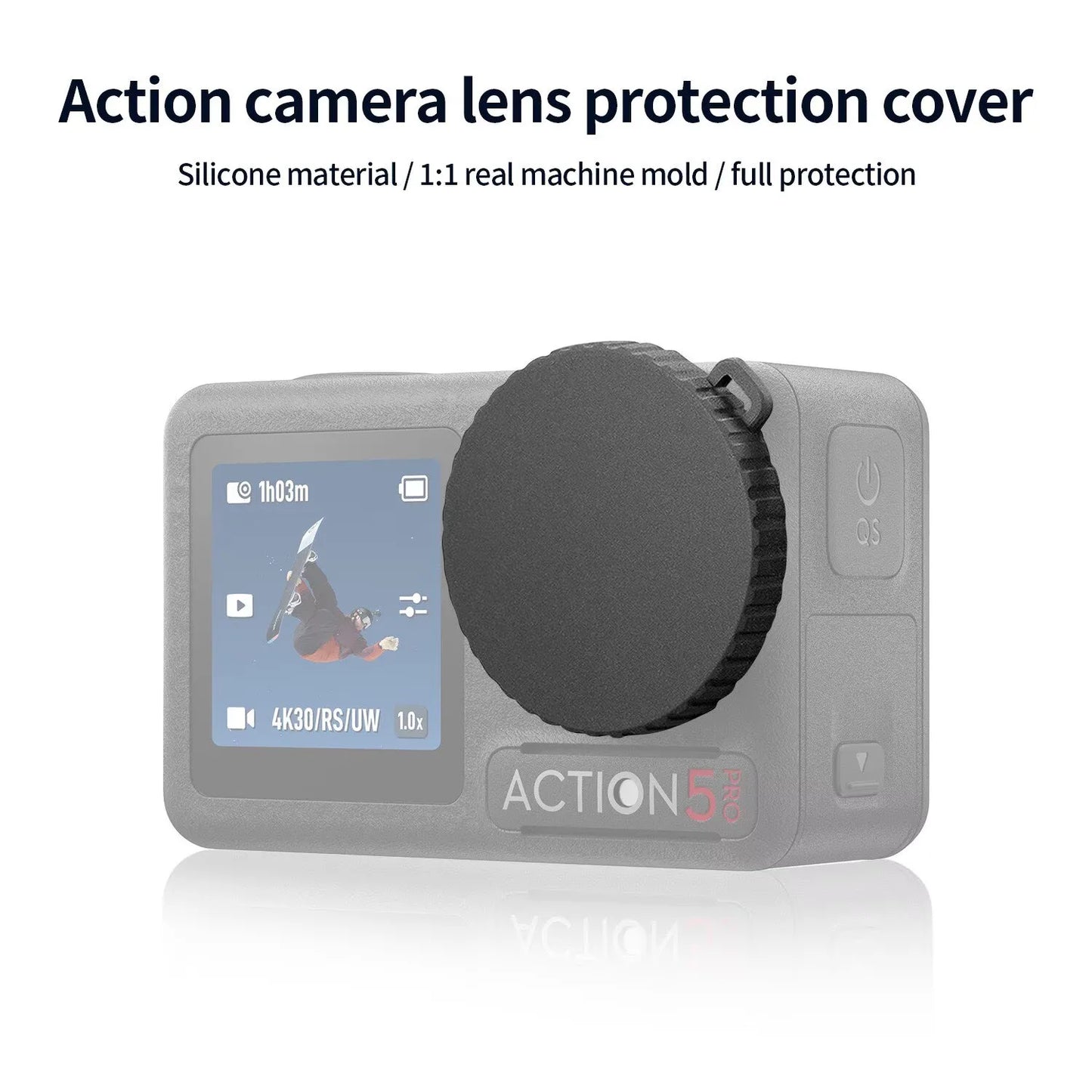 DJI OSMO Action 5 Pro Case, Lens Cover & Screen Protectors 6-Pack