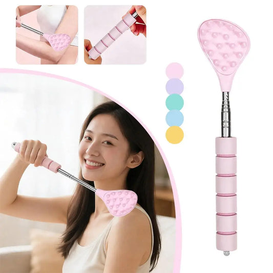 Extendable Cactus Back Scratcher With Two Size Spikes Retractable One Hand Itch Stick For Men Women Portable Point Massager Peaceful Pleasures Health and Wellness