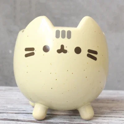 Cute Cat Ceramic Succulent Pot | Animal Planter Gift