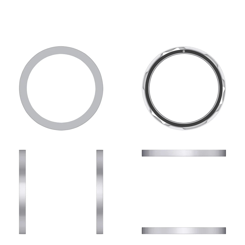 For Nothing CMF Watch Pro 2 Smartwatch Metal Case Bezel Case Flat Model Solid Color Replacement Hard Case Peaceful Pleasures Health and Wellness GRAY