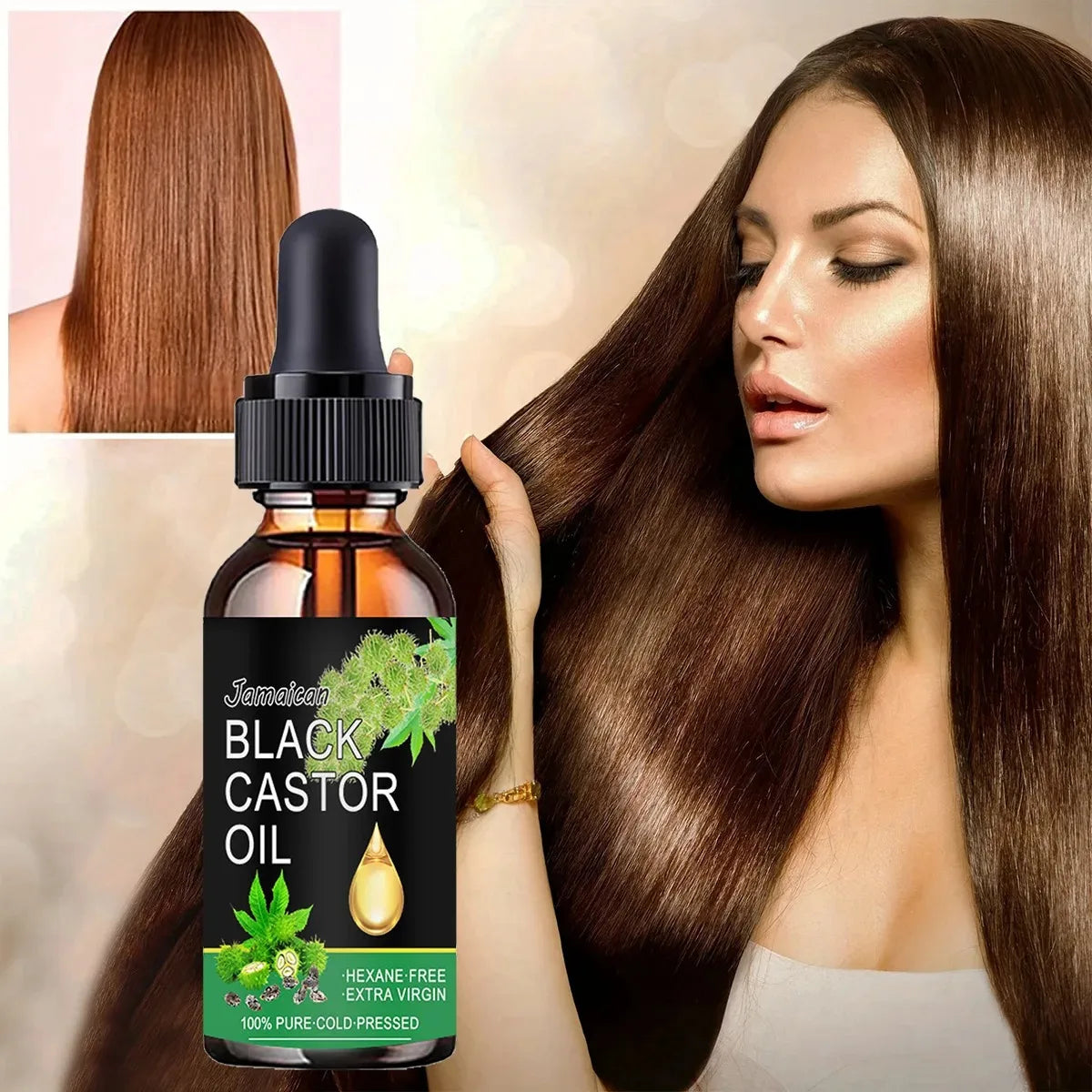 Organic Black Castor Oil for Hair, Skin & Body – 60ml