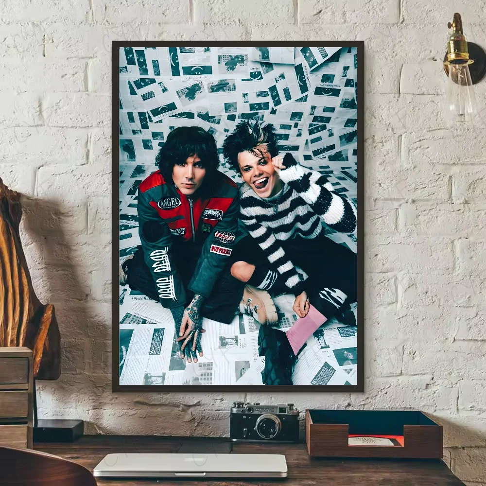 fashion Y-YUNGBLUD Singer Poster HD art sticky wall waterproof home living room bedroom bar aesthetic decoration Peaceful Pleasures Health and Wellness z4 50X70cmNoframe