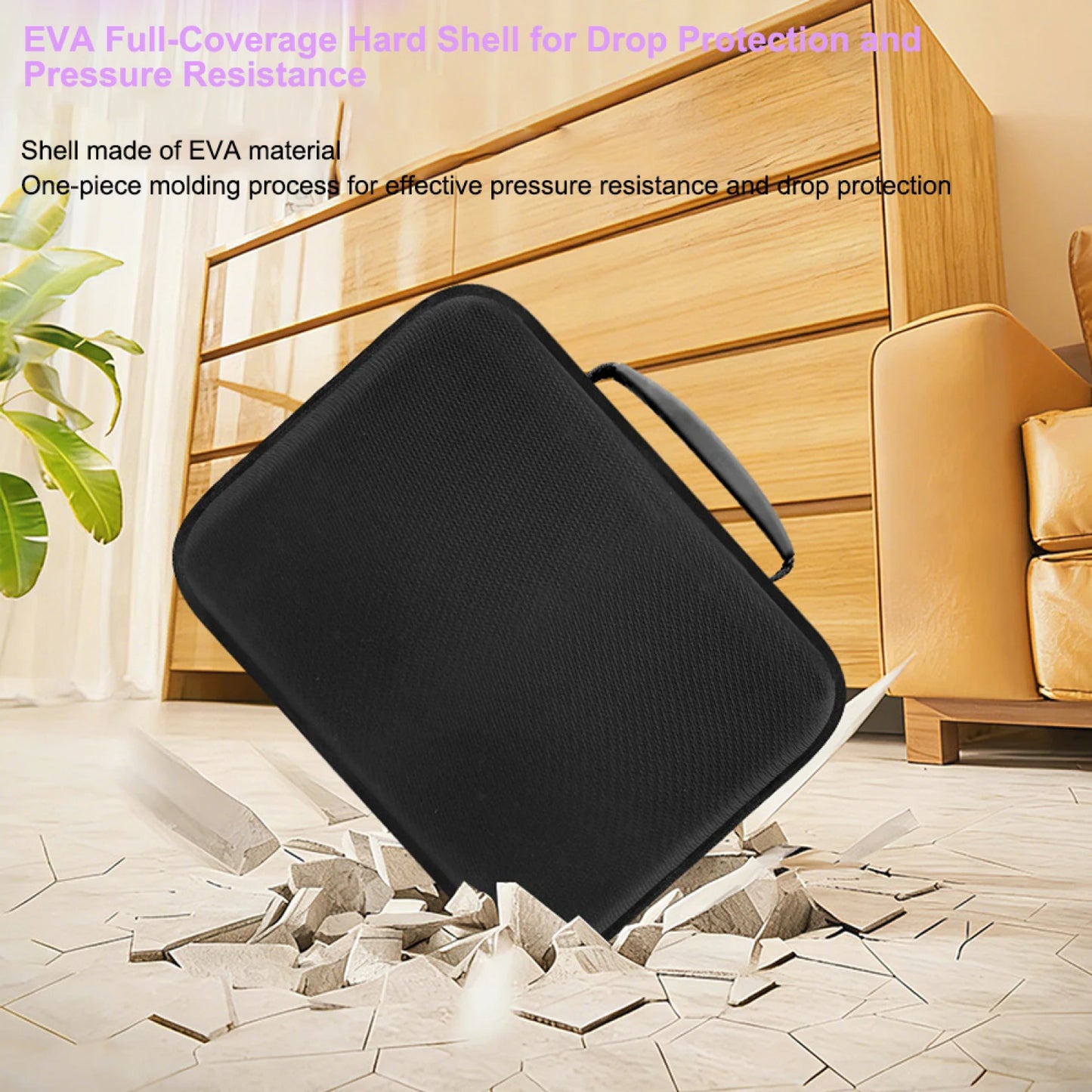 For DJI Avata 360 Carrying Case EVA Hard Shell Shockproof Portable Shoulder Strap Custom Fit For Drone and Accessories Black Peaceful Pleasures Health and Wellness
