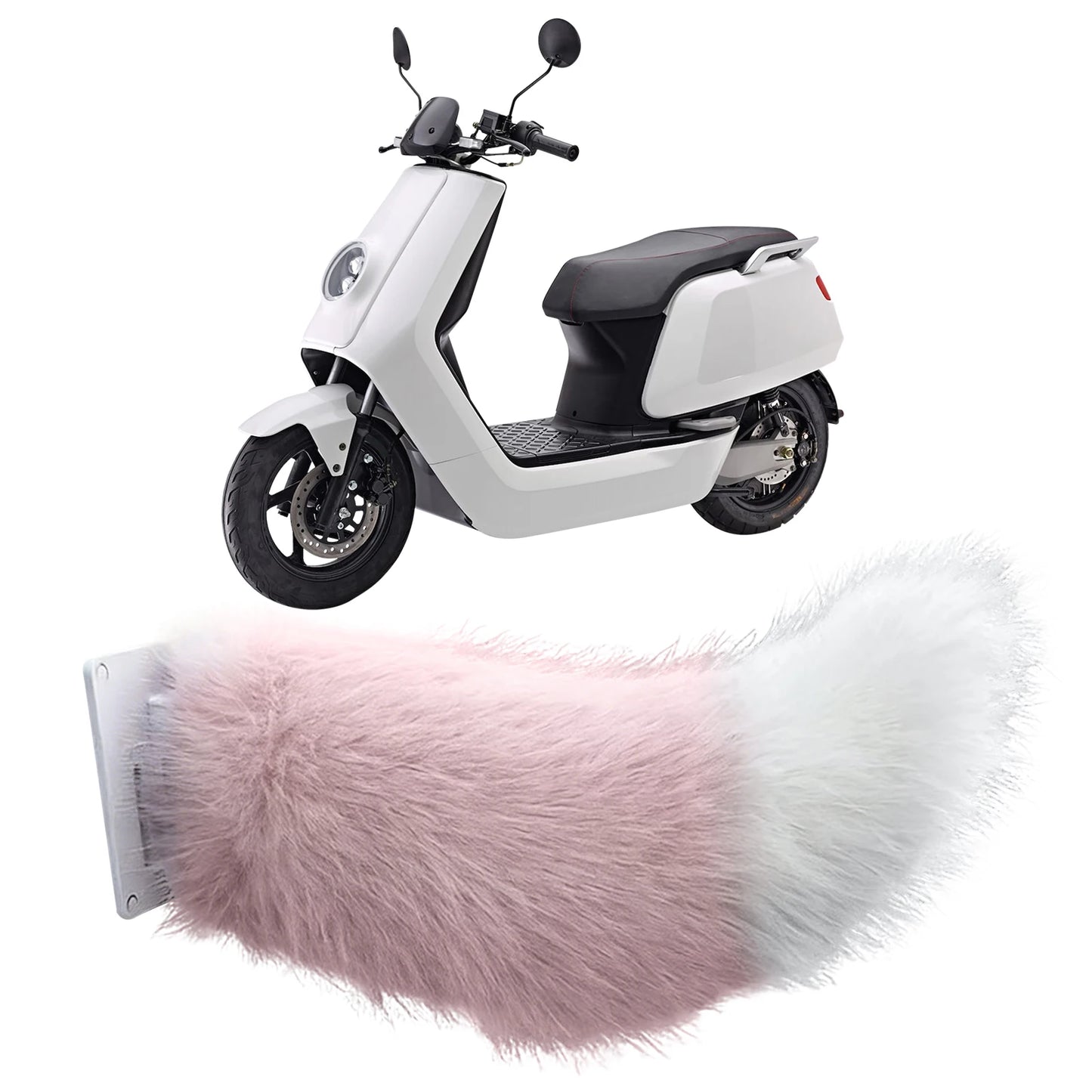 Electric Fluffy Tail For Car Decoration Sound/Remote Control Dynamic Plush Animal Tail With Buckle USB Rechargeable Accessory Peaceful Pleasures Health and Wellness