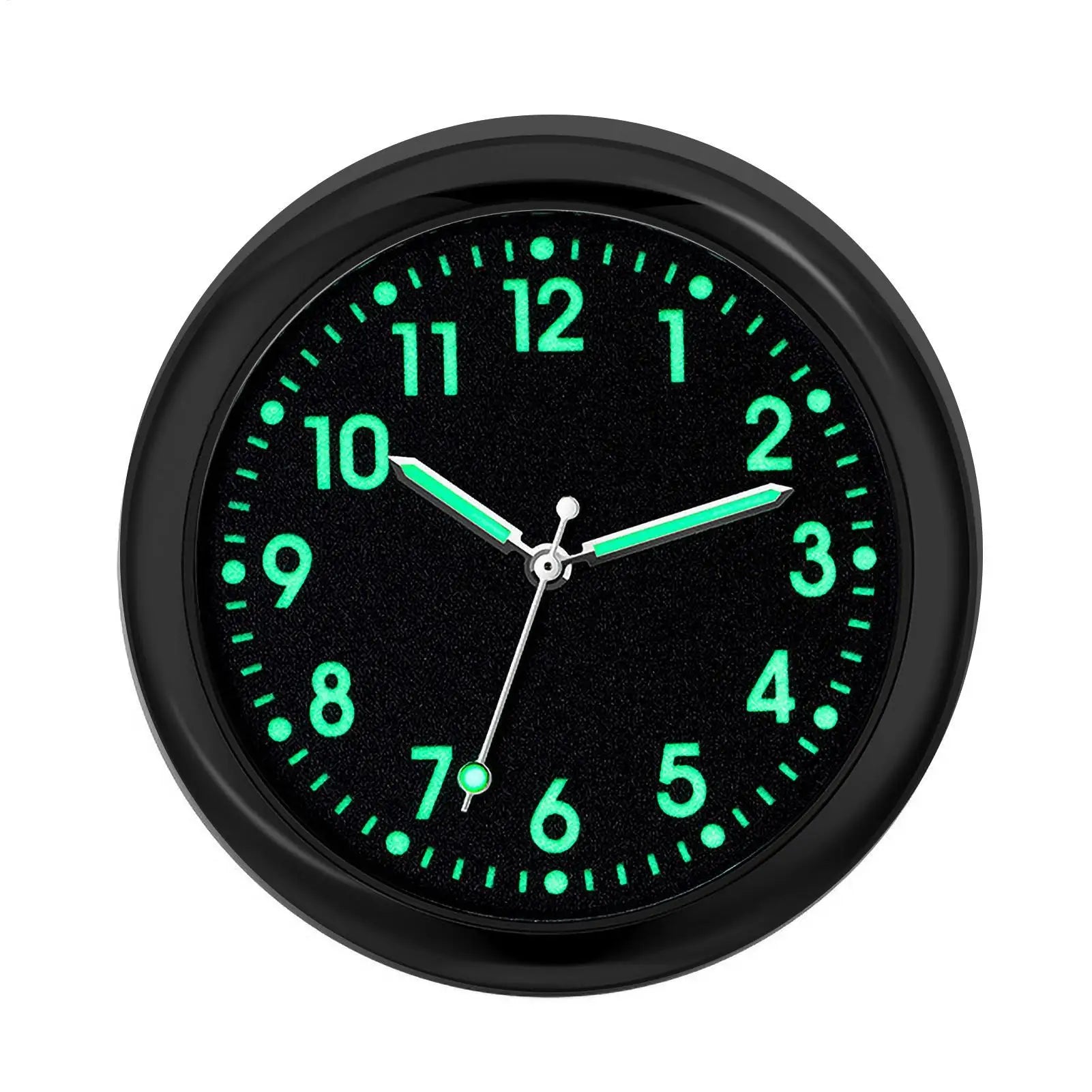 Glowing Analog Car Dashboard Clock, Stick-On Quartz Replacement Clock for Vehicle Automotive Interior Decor accessories Peaceful Pleasures Health and Wellness
