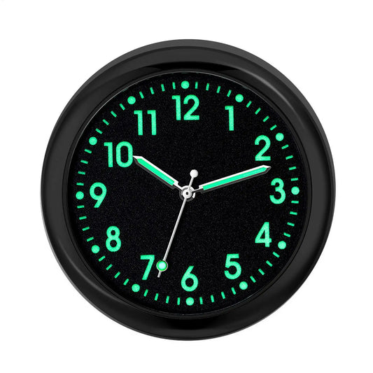 Glowing Analog Car Dashboard Clock, Stick-On Quartz Replacement Clock for Vehicle Automotive Interior Decor accessories Peaceful Pleasures Health and Wellness