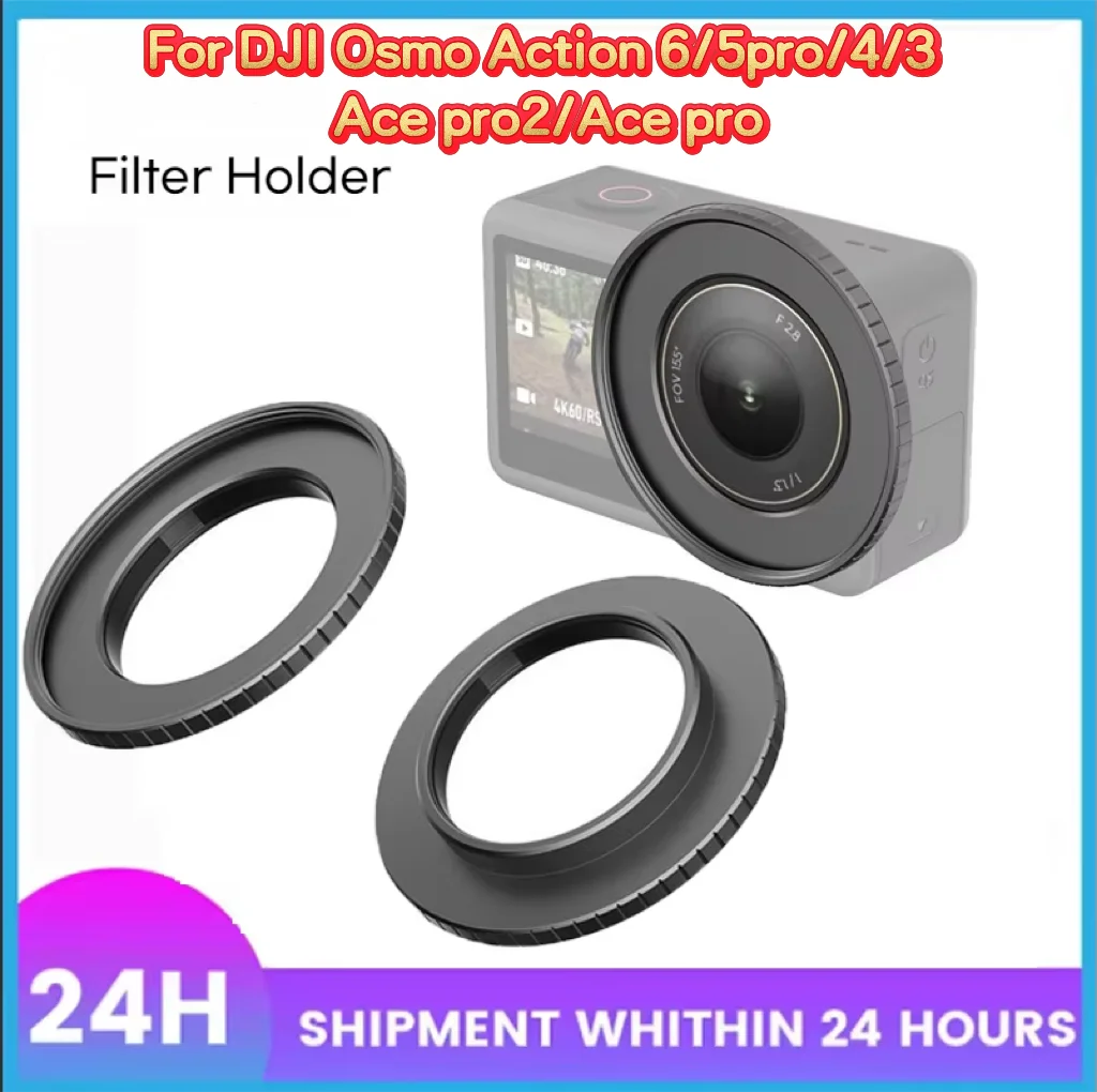 49mm Filter Adapter Ring for DJI Osmo Action 6/5/4/3 | Metal Frame