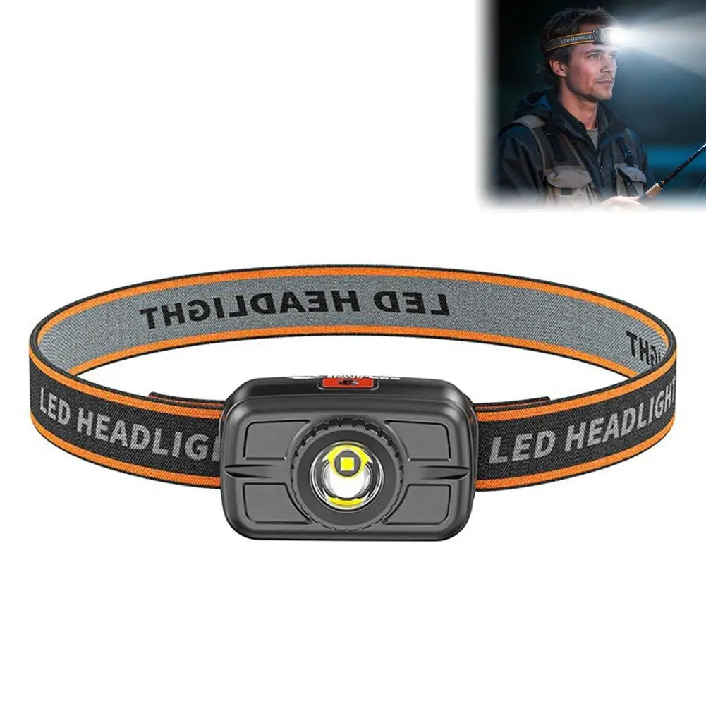 USB-C Rechargeable LED Headlamp | 4 Modes, Motion Sensor