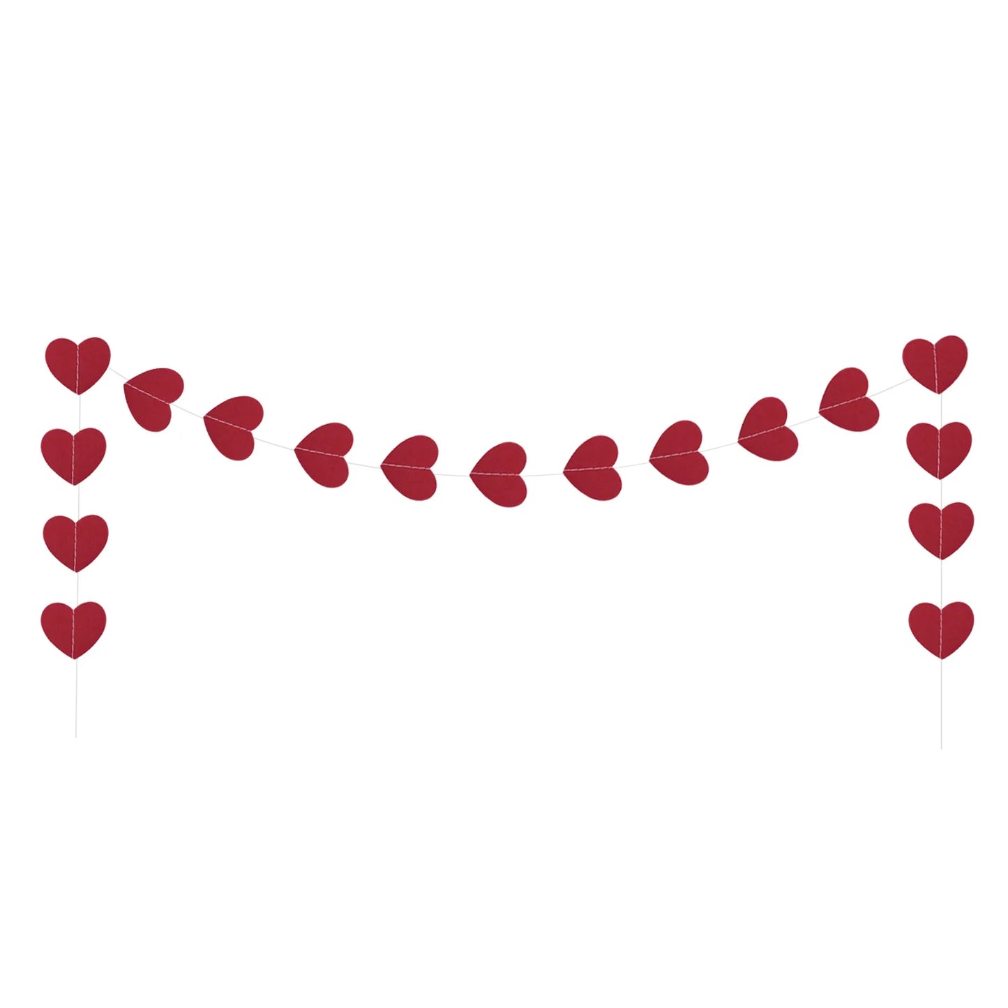 Valentine's Day Heart-shaped Pull-up Banners Decorations Wedding