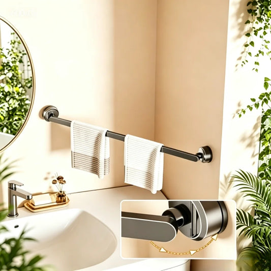 No-Drill Suction Cup Towel Bar & Wall Hanger | YUNJIEYA Suction Towel Bar Peaceful Pleasures Health and Wellness