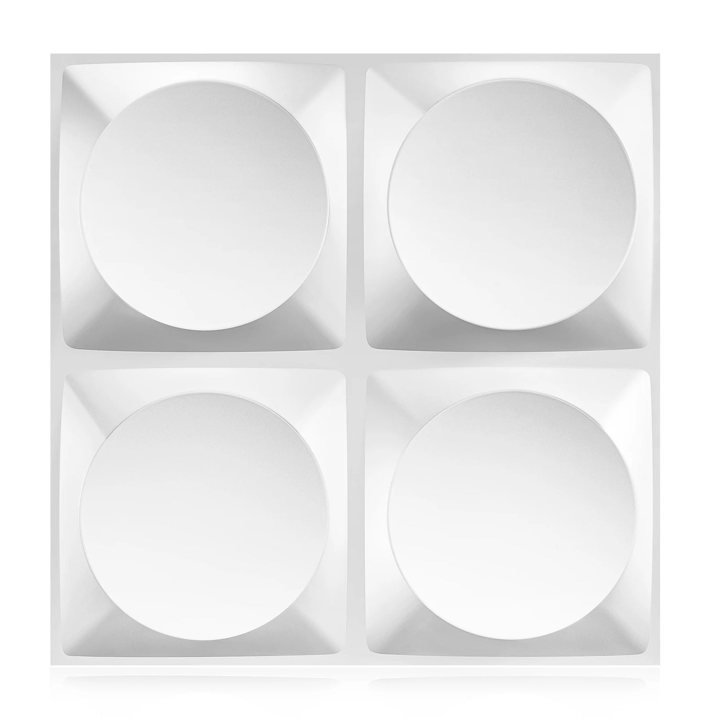 3D Wall Panels for Interior Wall Decor, Modern Diamond Textured Accent Wall Paneling for Gaming Living Room TV Wall Background Peaceful Pleasures Health and Wellness moon white 20pcs