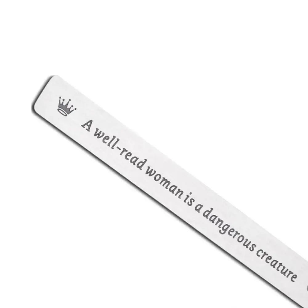 Exquisite Stationery Retro Bookmark Book Label Leaf Pendant Metal Bookmark Cameo a Well-read Woman Page Mark Reading Accessories Peaceful Pleasures Health and Wellness