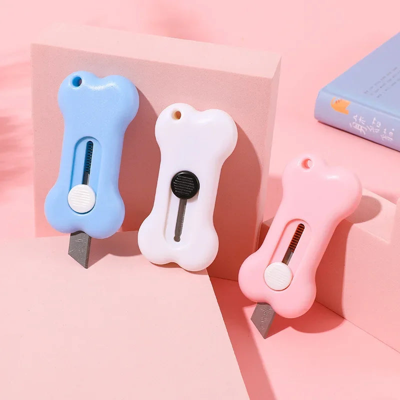 Kawaii Bone Mini Utility Knife & Letter Opener | Cute Stationery