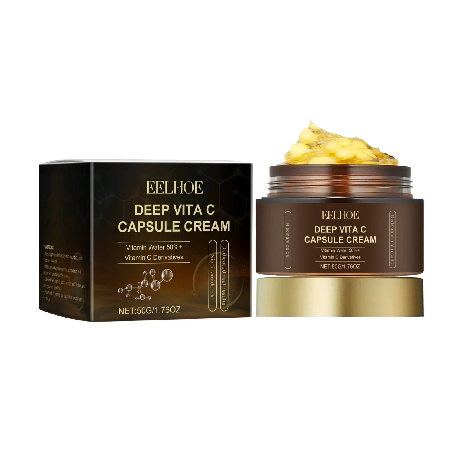 EELHOE Nicotinamide Brightening Face Cream – Vitamin C & Repair Peaceful Pleasures Health and Wellness 50g Boxed