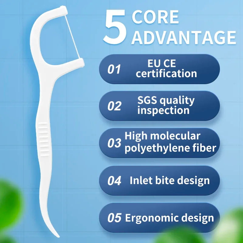 600/300/150pcs Ultra-Fine Toothpicks, Home Set, Portable and Disposable Care Floss- Deep Cleaning for Oral Care Peaceful Pleasures Health and Wellness
