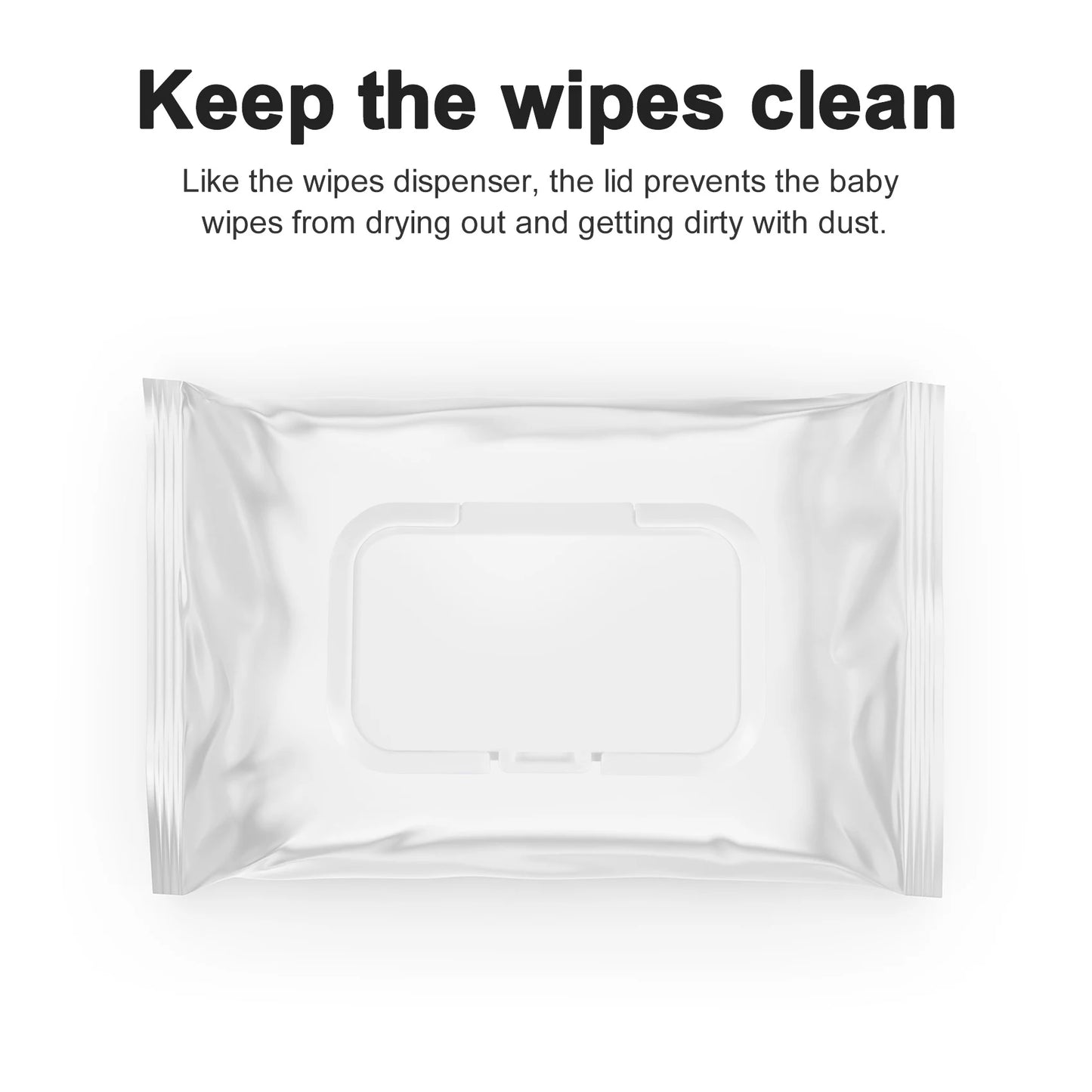 10-Pack Reusable Baby Wet Wipes Lid Covers | Tissue Box Cap