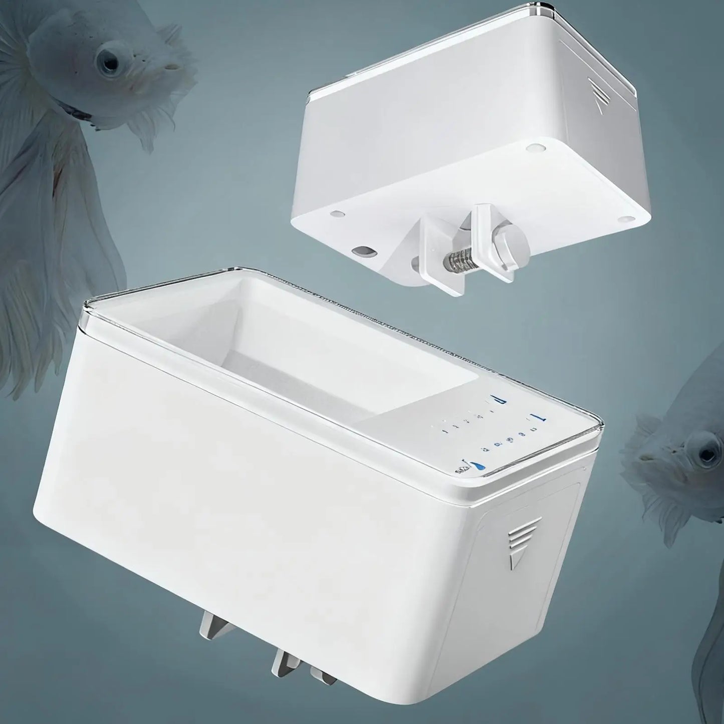 Automatic Fish Feeder For Aquarium Adjustable Battery Powered Tank Food Dispenser Automatic Betta Fish Feeder For Freshwater Peaceful Pleasures Health and Wellness
