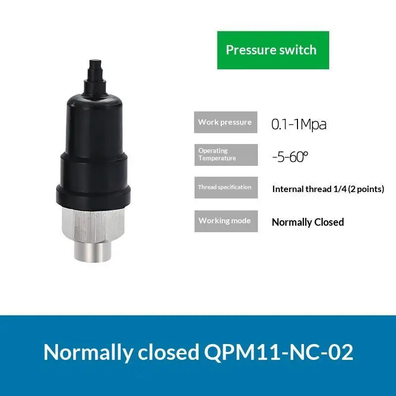 QPM11 Air Pressure Switch G1/8 G1/4 NO NC 0.1-1MPa Diaphragm Pressure Switch Peaceful Pleasures Health and Wellness QPM11 NC 02 Inner