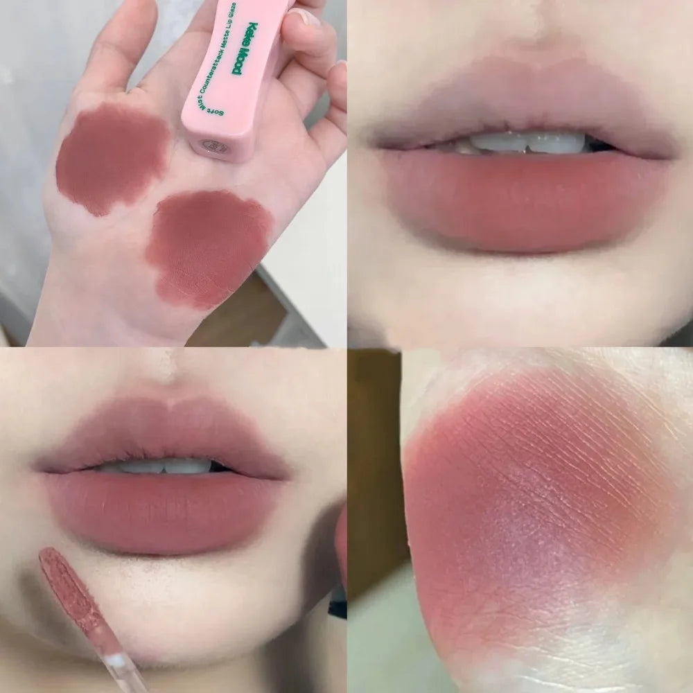 Velvet Matte Lip Mud – Nude Pink Moisturizing Lip Glaze