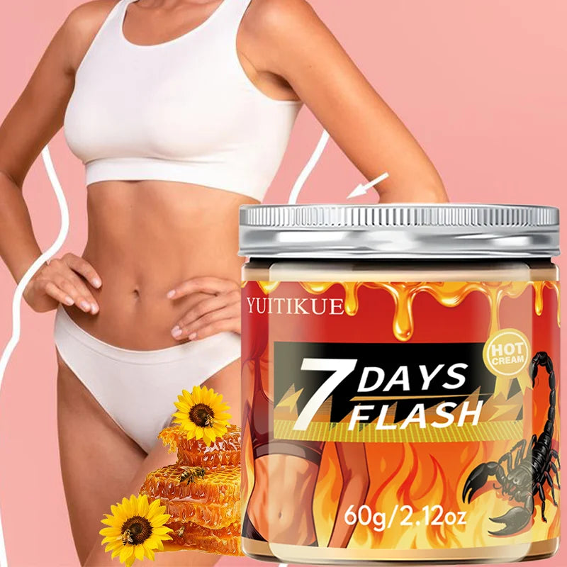 Yuitikue 7 Days Flash Hot Cream, 60g Advanced Hot Massage Cream for Hydrating, Moisturizing & Firming Body Care Peaceful Pleasures Health and Wellness