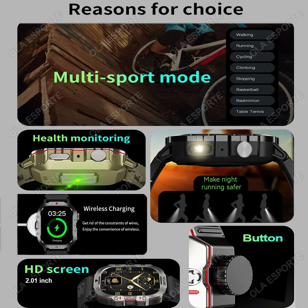 Ola Esporte GPS Smartwatch – ECG, Heart Rate & Bluetooth Call
