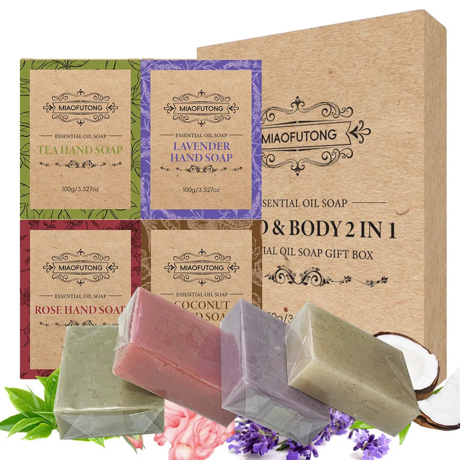Frosted Scrub Soap – Rose, Tea Tree, Lavender & Coconut Oil