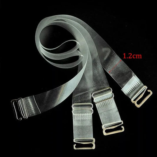 Transparent Invisible Bra Straps – Adjustable & Non-Slip Bra Straps Oasis Select Alloy Buckle - 1.2cm One Size