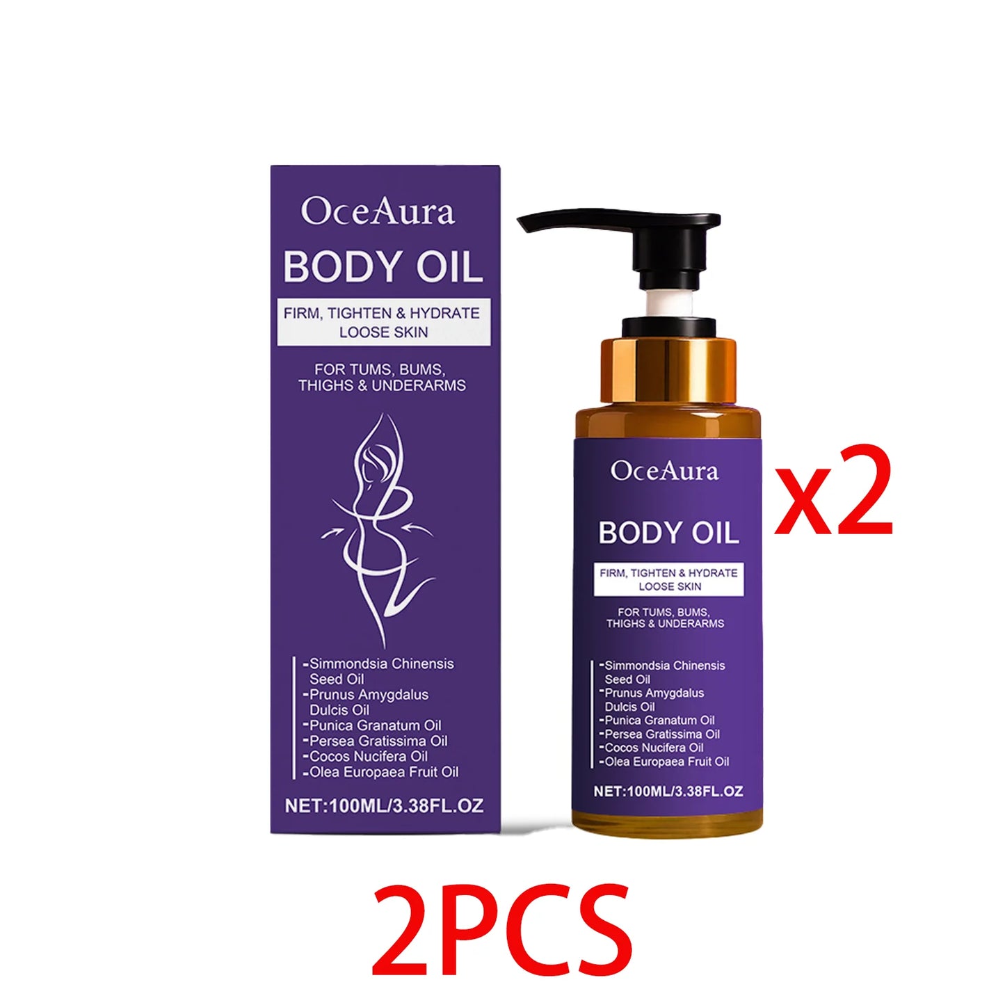 OceAura Luxury Dry Body Oil – Deep Moisturizing & Nourishing