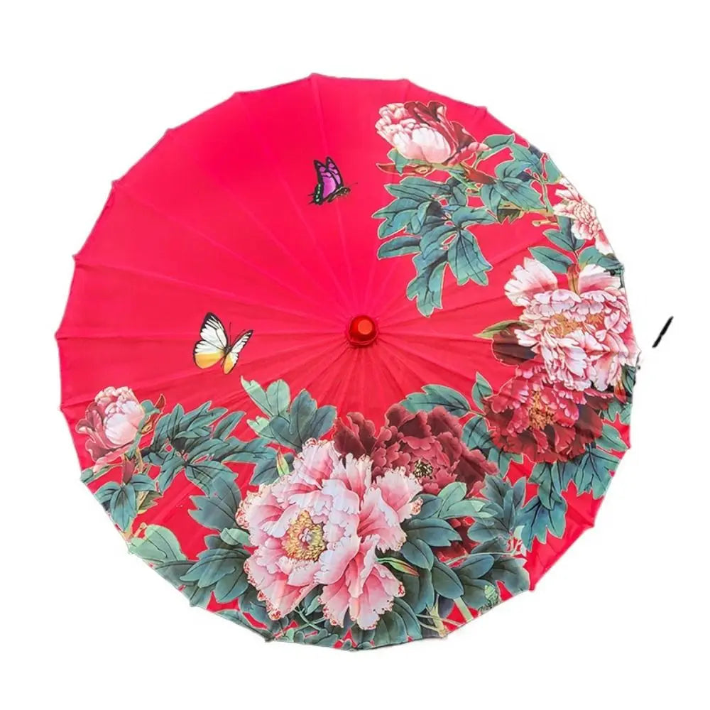 Handmade Chinese Silk Parasol | Decorative Dance Umbrella