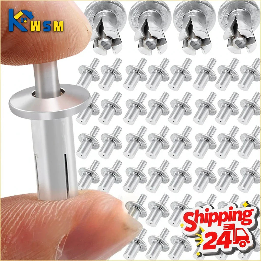 Aluminum Hammer Drive Rivets Dome Head | 10–100 Pack